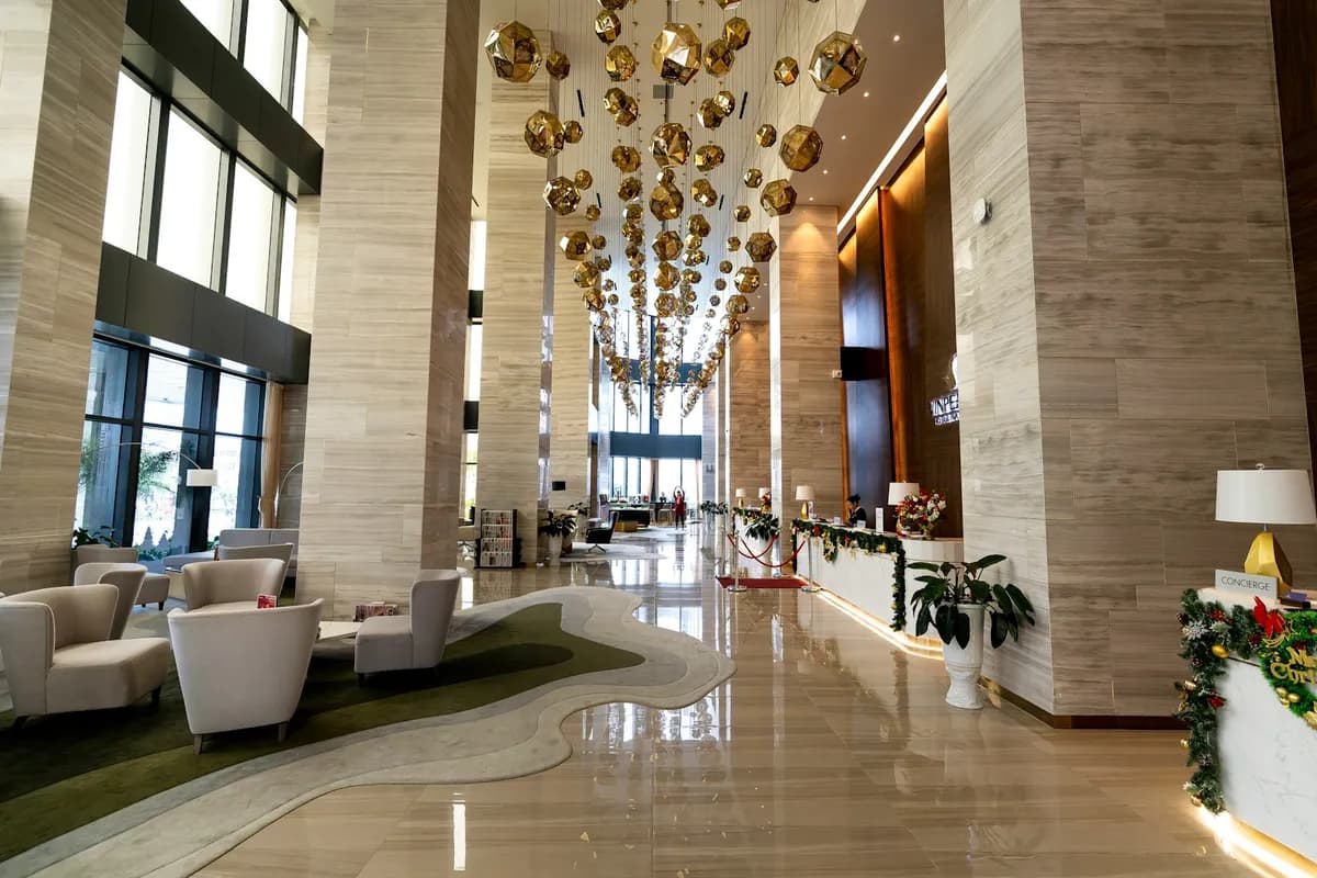 Lobby de um hotel